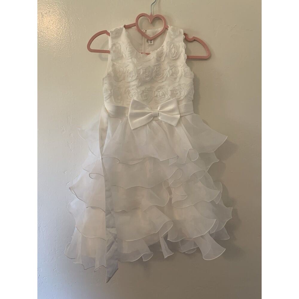 Flower girl Dress Size 12 White Formal Dress
